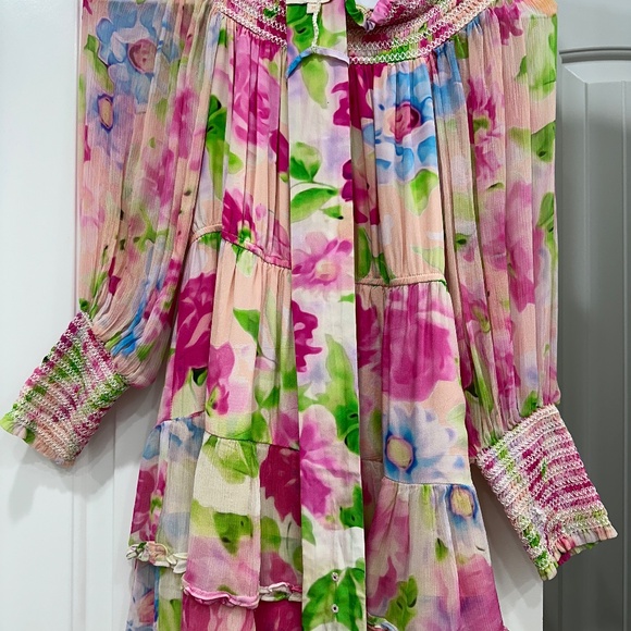 NWOT Rococo Sand Flora Mini Dress - Picture 11 of 12